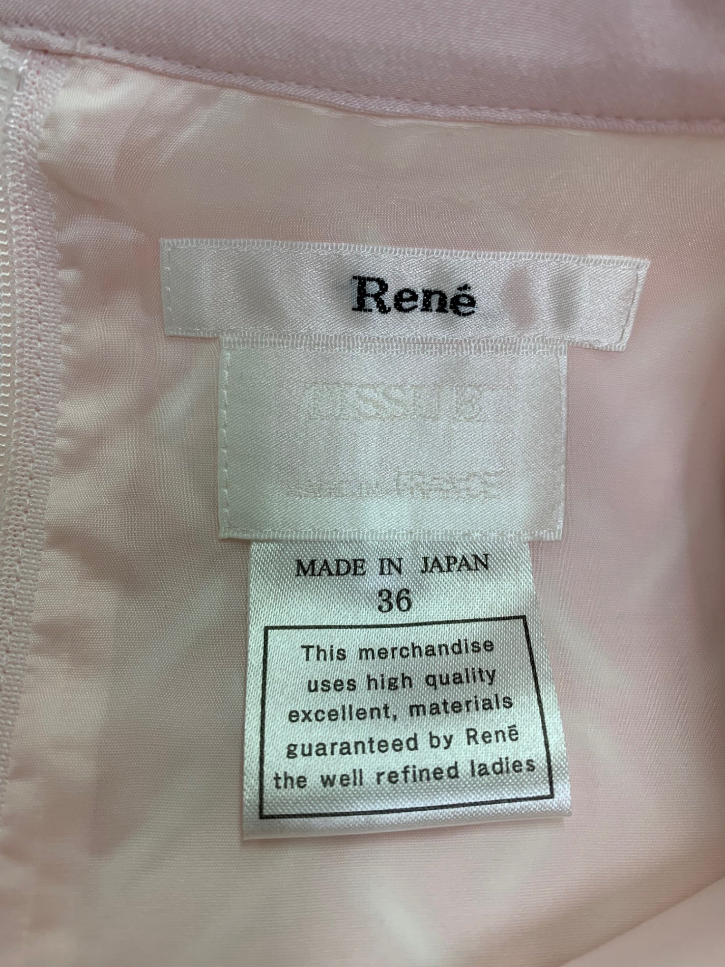 ルネ 6816060 ワンピース 36 ピンク 蜂モチーフ ラインストーン ITGJQFN1IWQE
