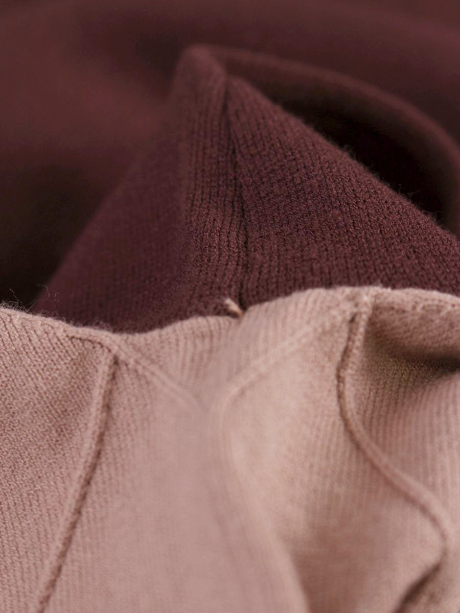 エムズグレイシー 118526 ワンピース 40 ブラウン ニット リボン IT00V6JBI00A