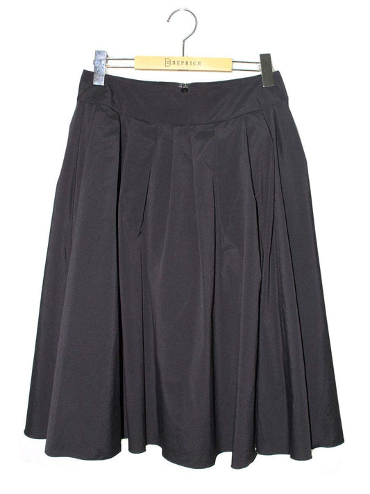 エムズグレイシー 217101 スカート 40 ブラック フレア ITPWXL16T8XA