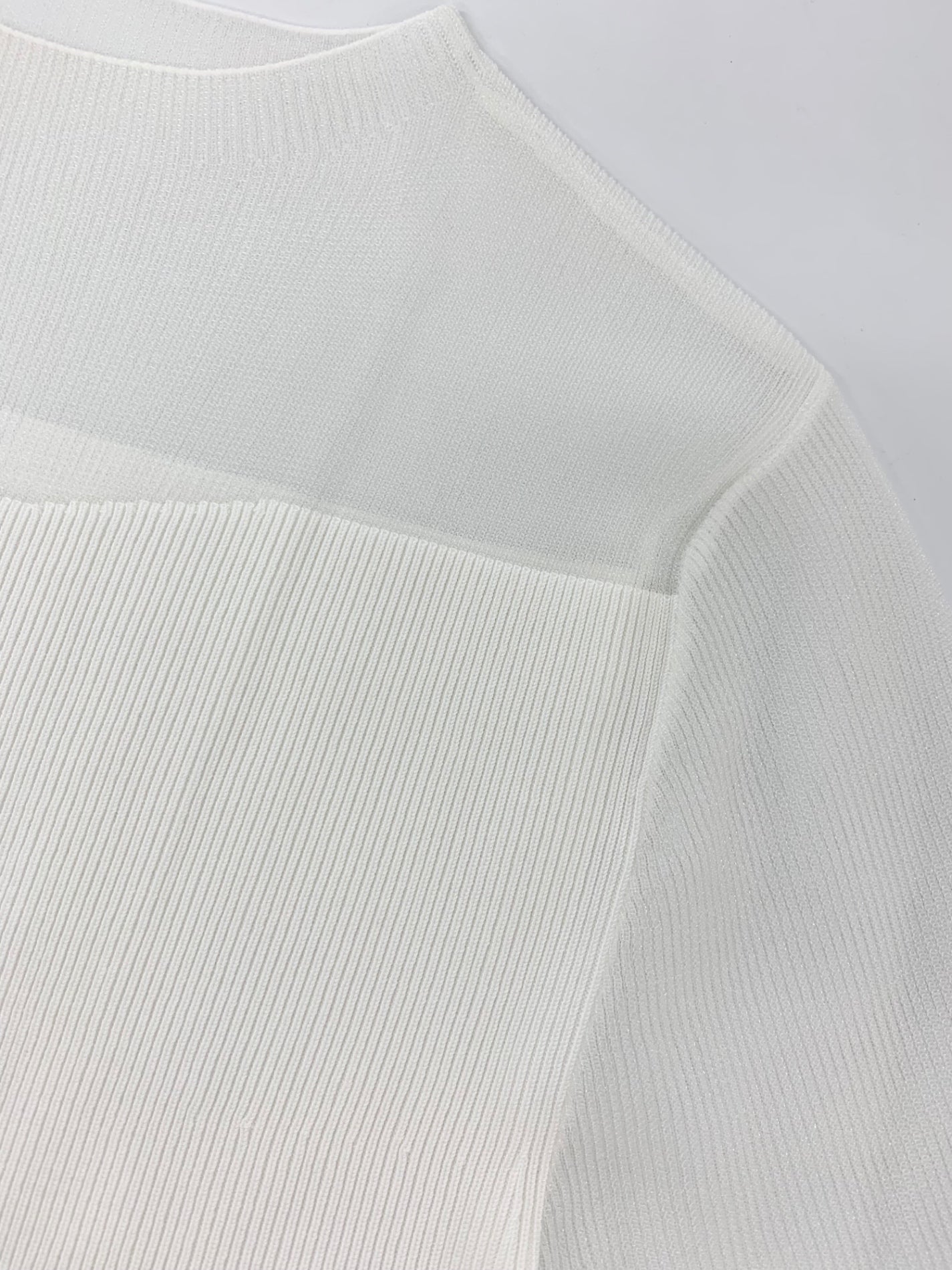 セルフォード CWNT231102 ニット 36 ホワイト シースルー ITGCQH33YS3G