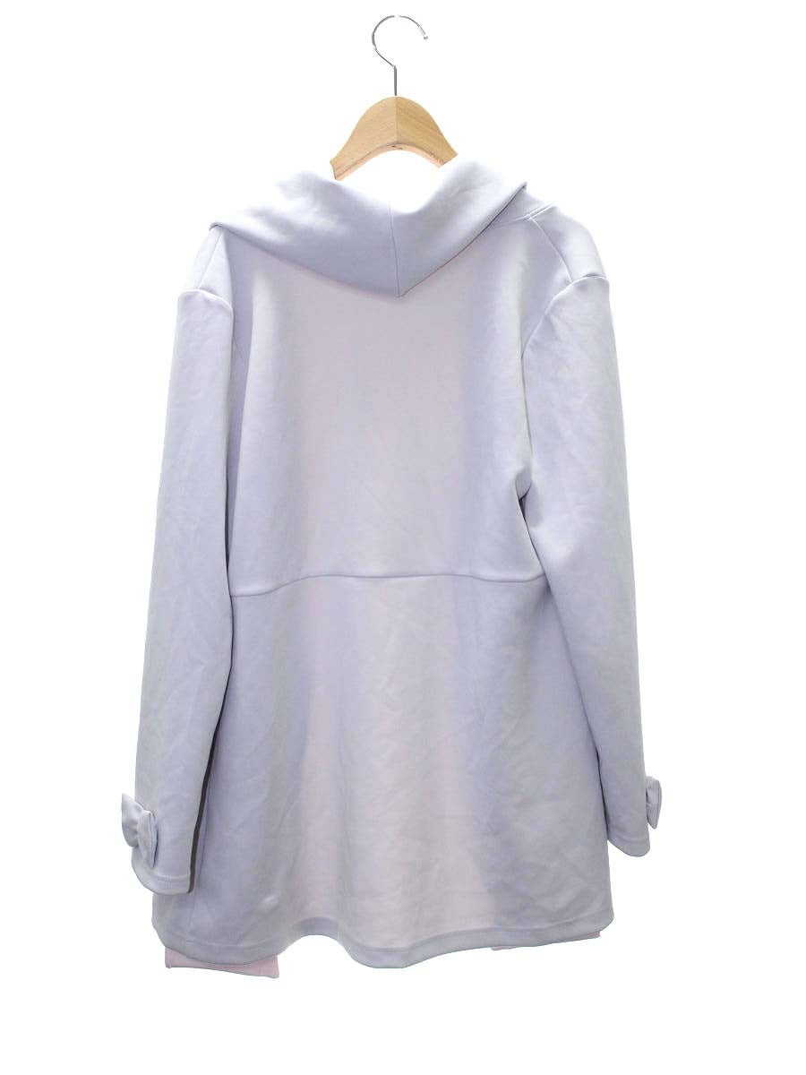 ギャラリービスコンティ 1393969 カーディガン 2 グレー フード リボン ITQRMJRFPGYS