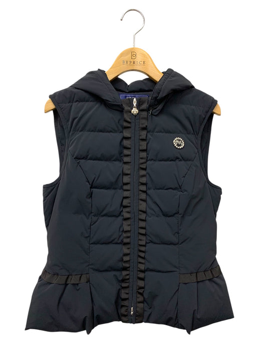 エムズグレイシー Down Short Vest 814504 ダウンショートベスト 38 ネイビー ITAK6VIQ3Y5S