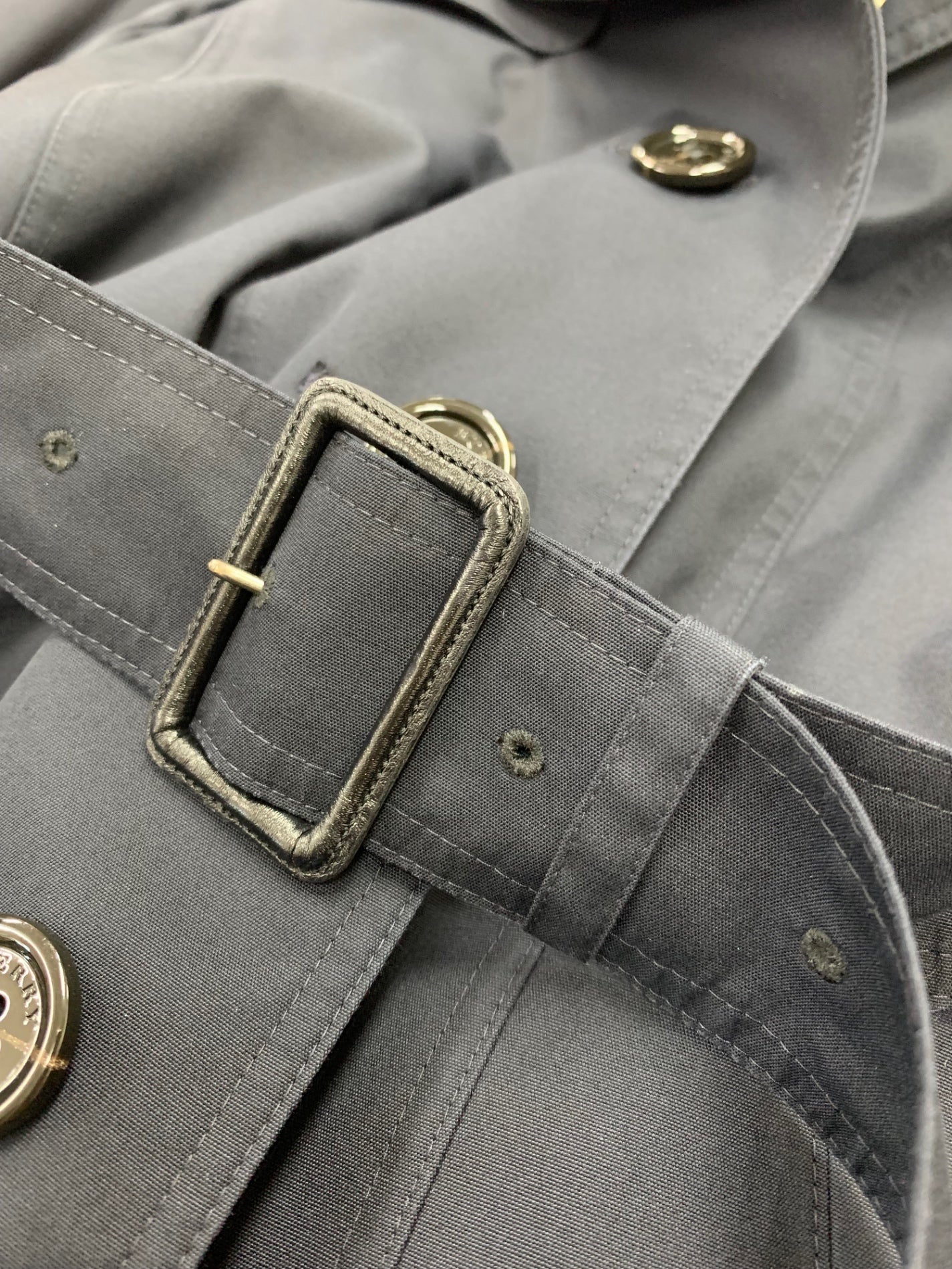 バーバリーロンドン B1A05-320-28 トレンチコート 38 ブラック ノバチェック IT2O6O20BM5Y