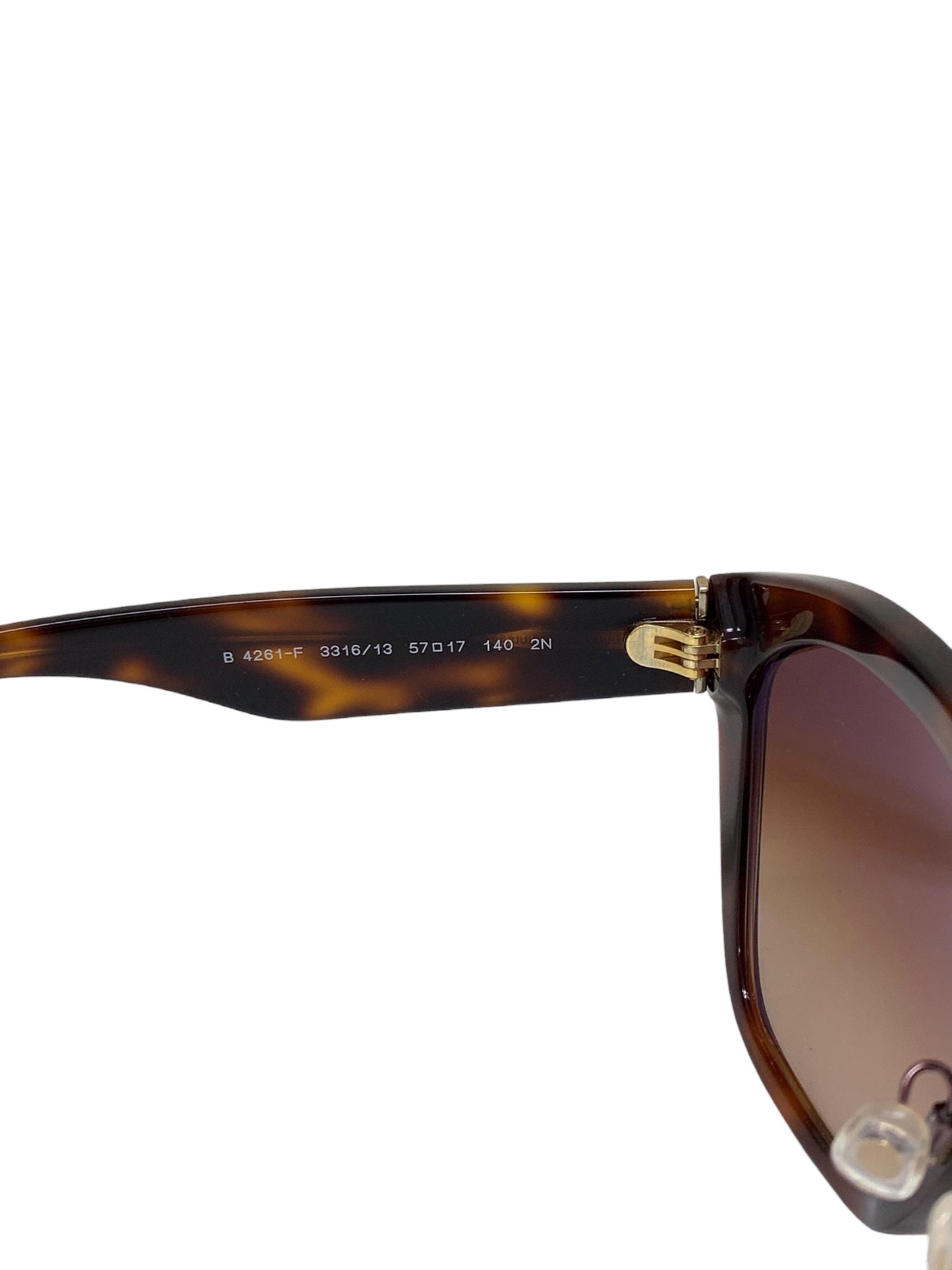 バーバリー B4261-F サングラス ブラウン セルフレーム フルリム ウェリントン IT4G85X4XTRS 【SALE】