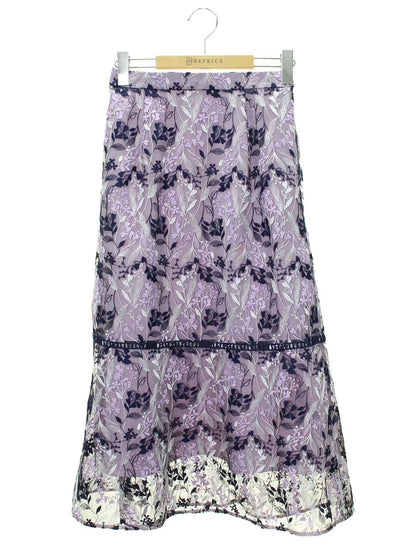 トッカ Wavy Embroidery スカート SKTUBM0115 0 パープル ITLNIYQKEI9S
