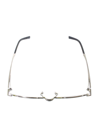 ゴールドファイル GPE-5025 メガネ ブラック/シルバー メタルフレーム フルリム オクタゴンシェイプ ITLY10KZ7BDE