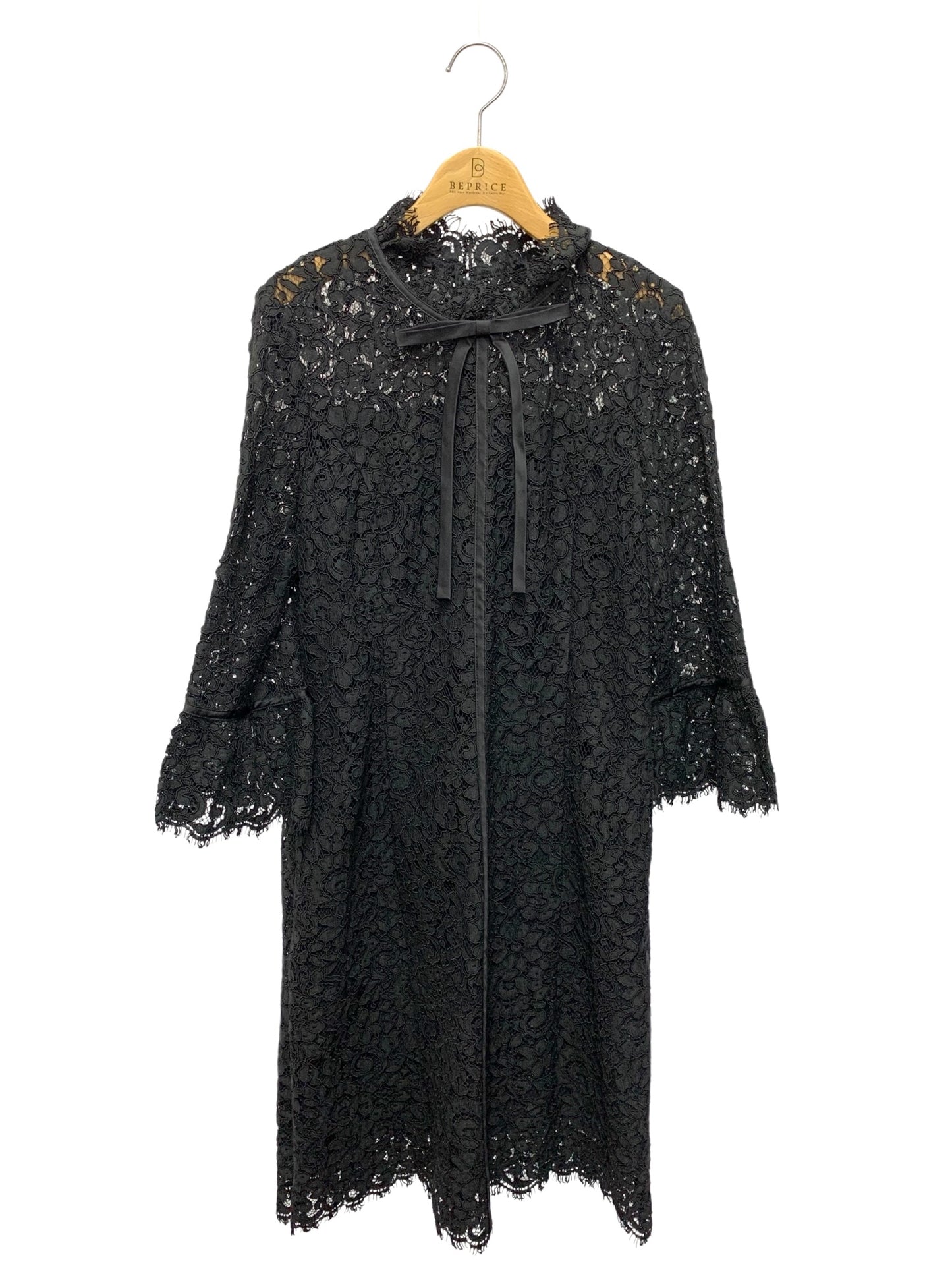 ルネ 6946760 ワンピース 36 ブラック カットワーク ITA26K8SGRCG