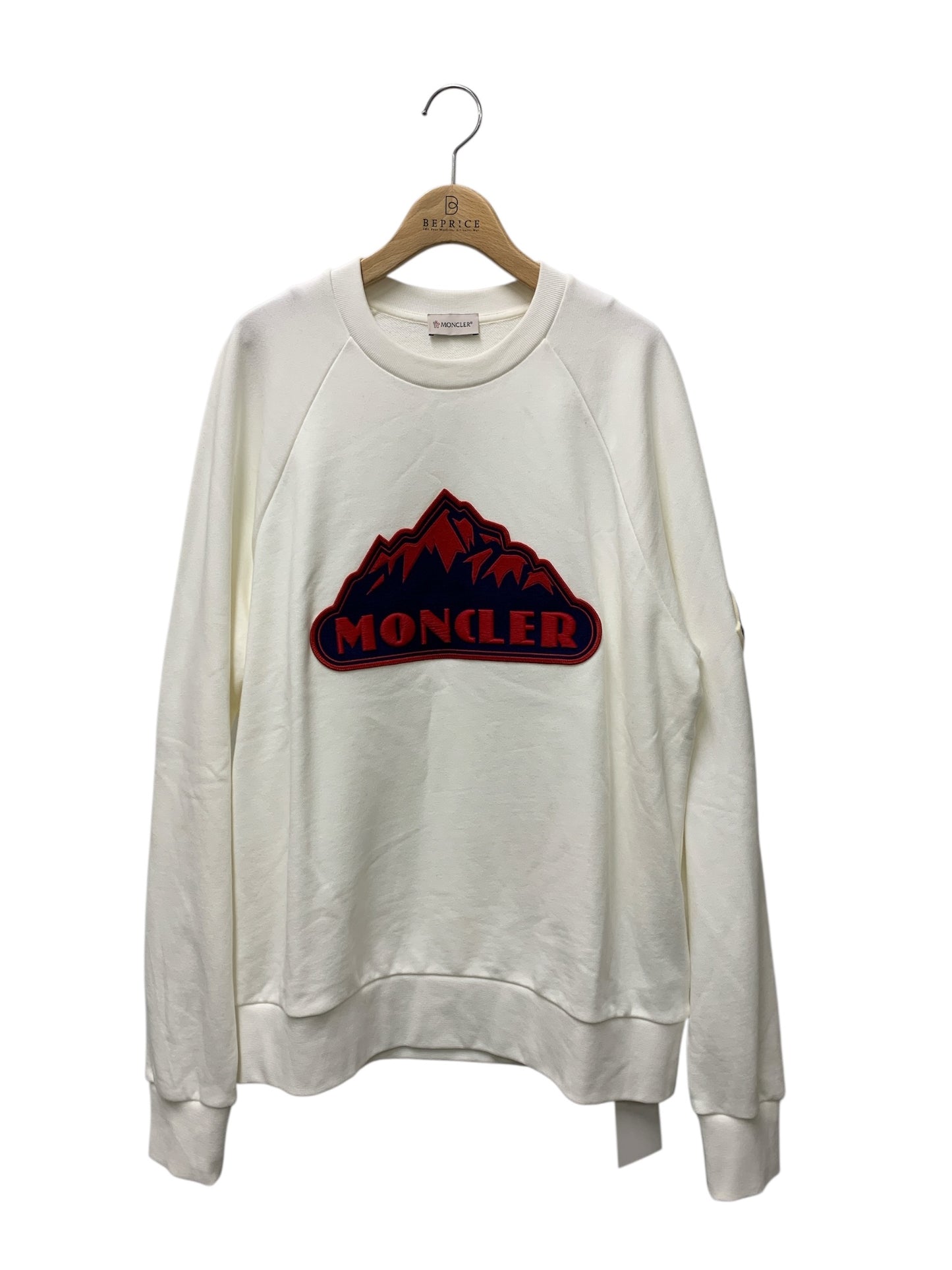 モンクレール MAGLIA GIROCOLLO SWEATSHIRT F20918G77100 8098U トレーナー M ホワイト IT7ZL2IRBGI4