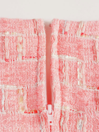 チェスティ 5S530 ワンピース 1 ピンク 切替 ツイード デニム ITQ7MORBX2BQ