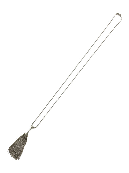 フォクシーブティック Fortune Tassel 32625  ネックレス シルバー タッセル ラインストーン IT7ATDU39XUO