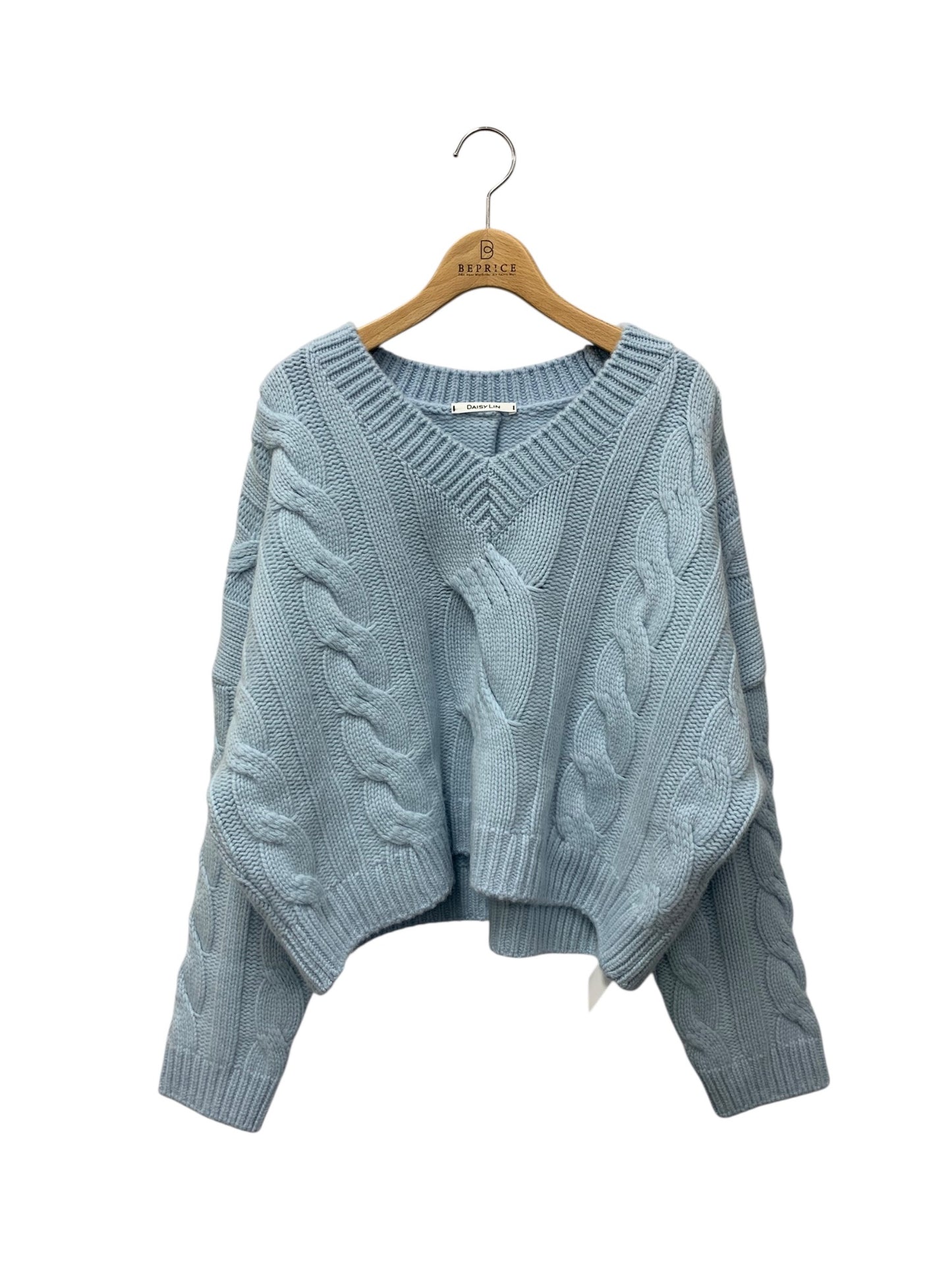 デイジーリン ふわとろ Cashmere Sweater “Daisy Twist” 07046 ニット F ブルー IT16DI7LV6G2