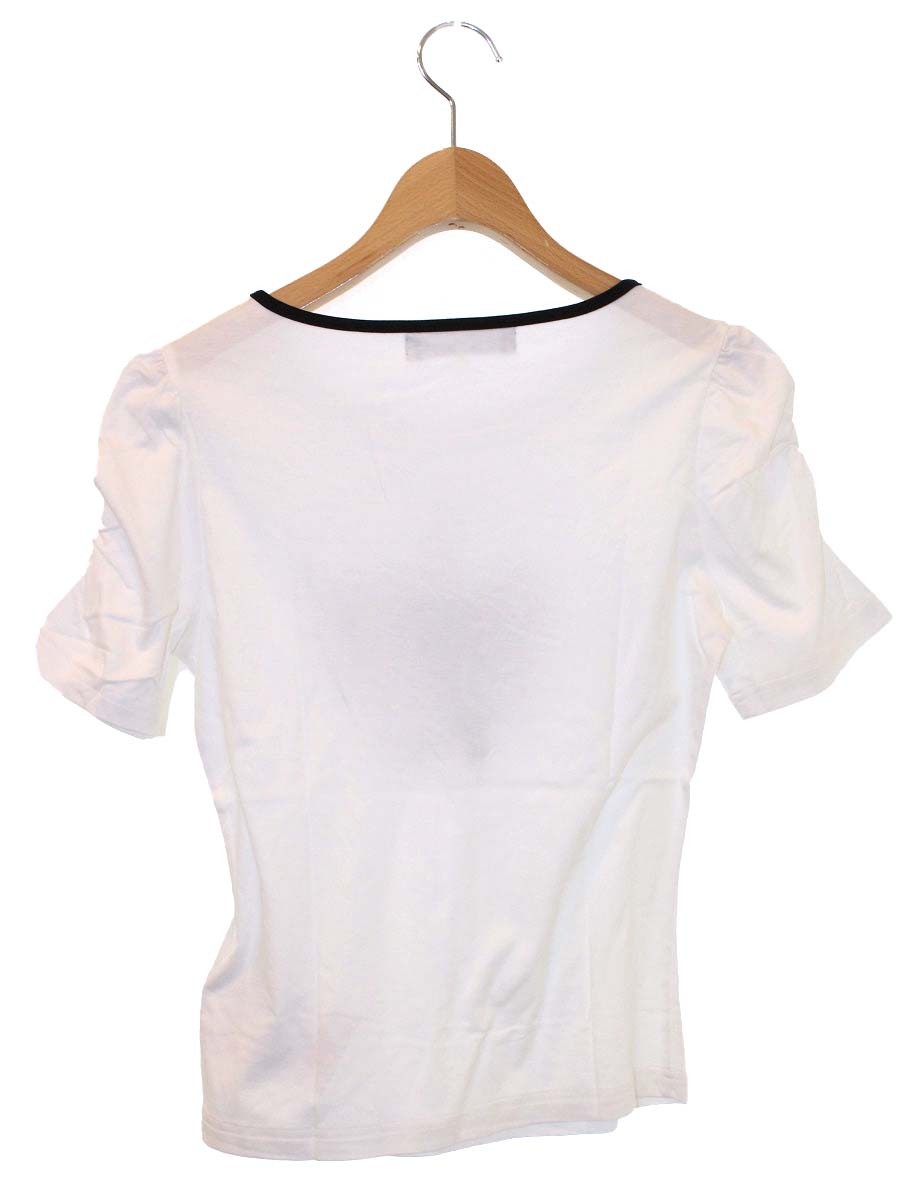 エムズグレイシー 325304 Tシャツ 38 ホワイト プリマドンナ スパンコール ITD1G3OO9P44