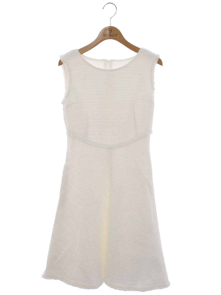 ルネ 6816190 ワンピース 34 ホワイト ツイード マリアケント ITUM3HCVM33X