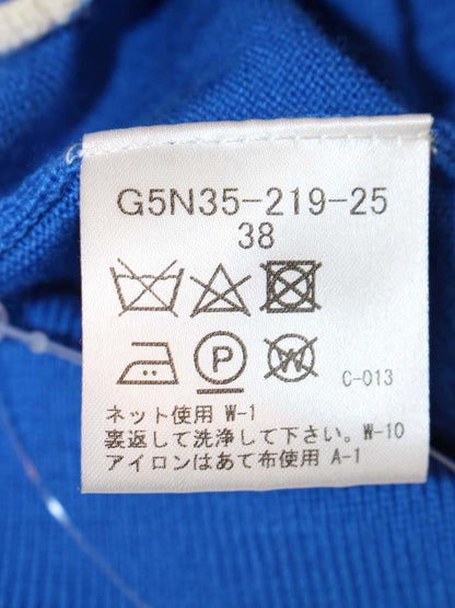 マッキントッシュロンドン ウールバイカラーニット G5N35-219-25 38 ブルー ITKD0YOJ2MSU