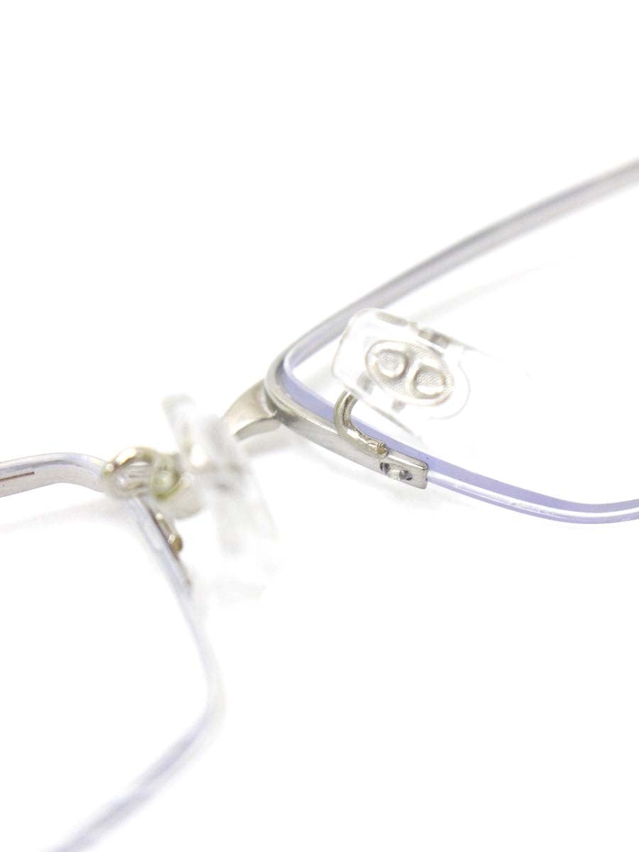 ラインアートシャルマン テノール・コレクション XL1469-LG メガネ シルバー/ネイビー コンビフレーム ハーフリム スクエア ITFMT6CUQTCC 【SALE】