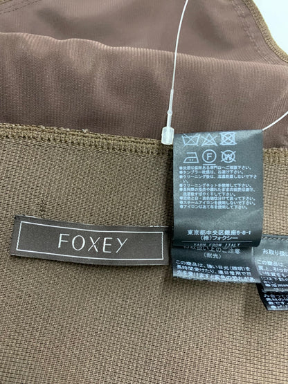 フォクシーブティック ニットドレス シエナ 40389 ワンピース 38 ブラウン IT1N1R1GWQHW