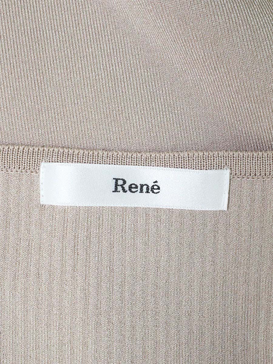 ルネ 6922130A カットソー 34 ベージュ ニット ラインストーン IT504Z4K3XWS 【SALE】