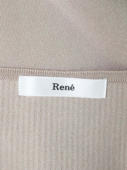 ルネ 6922130A カットソー 34 ベージュ ニット ラインストーン IT504Z4K3XWS 【SALE】