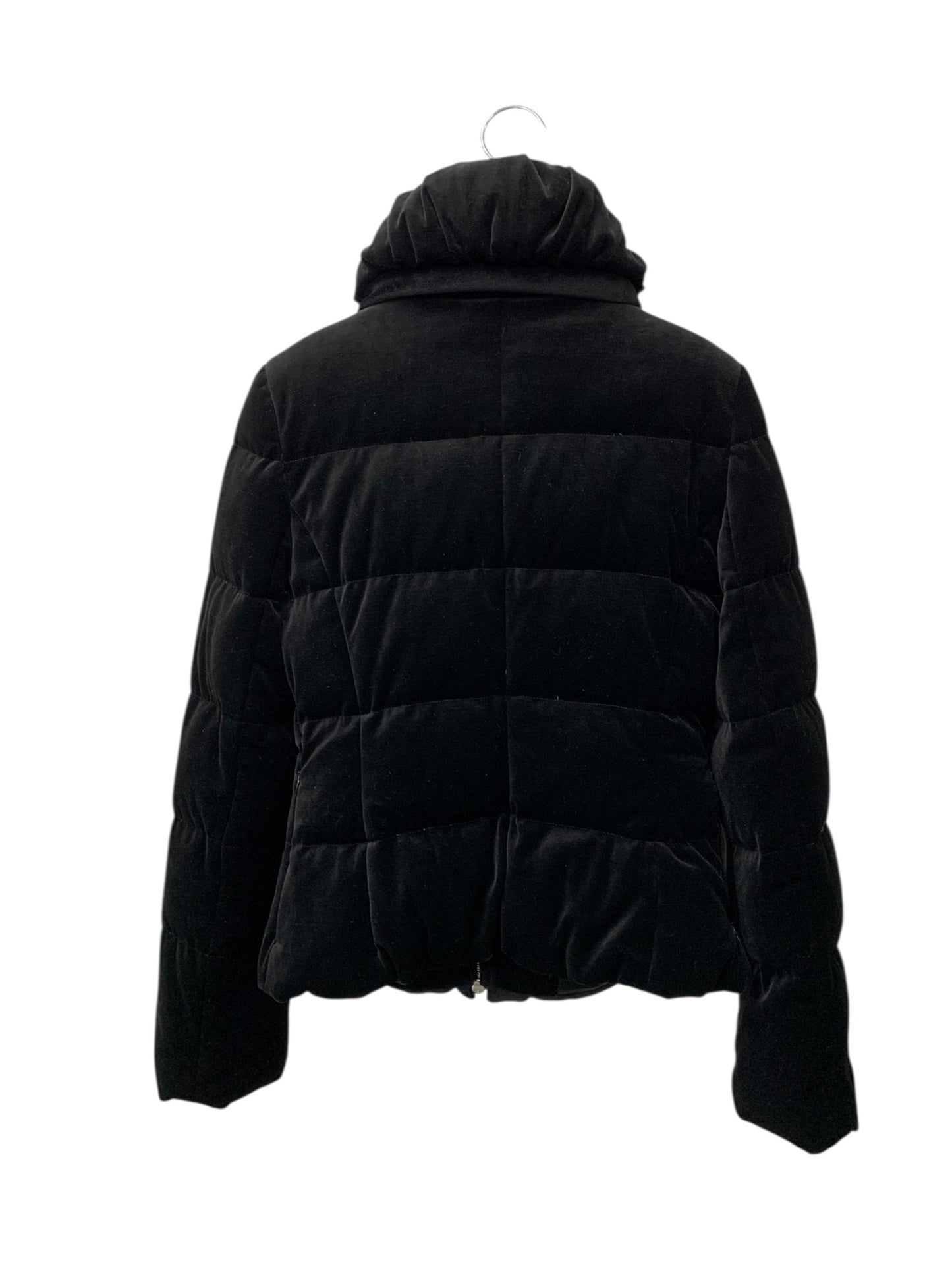 エポカ KA107-057-09 ダウンジャケット 40 ブラック ビジュー ベロア ITJ27FL8YT18