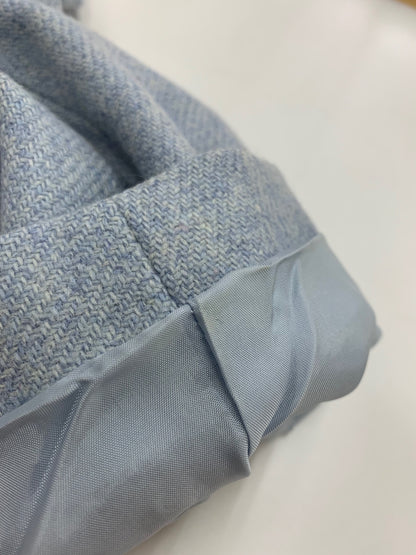 アニエスベー　 1204-3175 08Ｗ コート 40 ブルー クルミボタン スカラップ ウール IT993CETHISA