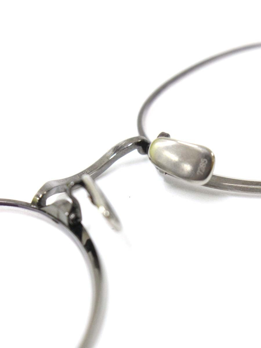 アイヴァン7285 193 眼鏡 メガネ ガンメタル シルバー チタン メタルフレーム フルリム オーバル ITW8BZRQSH02