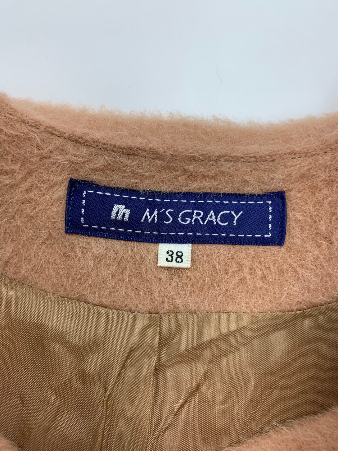 エムズグレイシー 329513 コート 38 ブラウン アルパカ ITJPNQKWAR6A