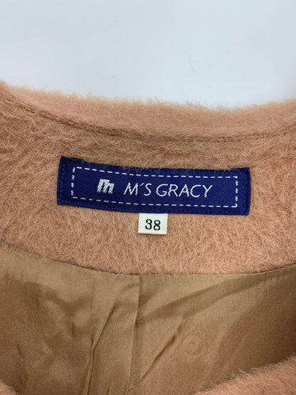 エムズグレイシー 329513 コート 38 ブラウン アルパカ ITJPNQKWAR6A