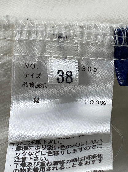 エムズグレイシー 016305 デニムパンツ 38 ホワイト ウエストゴム ワイド ITEJWQKC7FHU