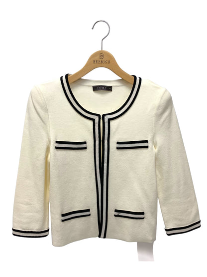 フォクシーブティック 27429 ジャケット 40 ホワイト ロゴプレート ITUU4LWCYK2T 【SALE】