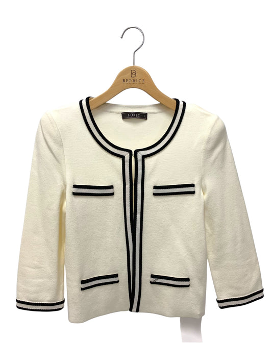 フォクシーブティック 27429 ジャケット 40 ホワイト ロゴプレート ITUU4LWCYK2T 【SALE】