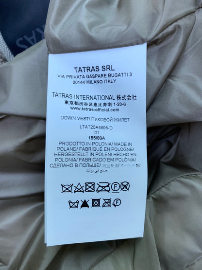 タトラス LTAT20A4695-D ダウンベスト 01 ベージュ ラクーンファー IT8FSCIOF0L0