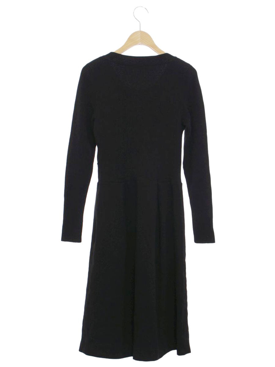 トゥービーシック UMF93-810-09 ワンピース 40 ブラック ニット グログランテープ リボン ITV37QZWPSF6