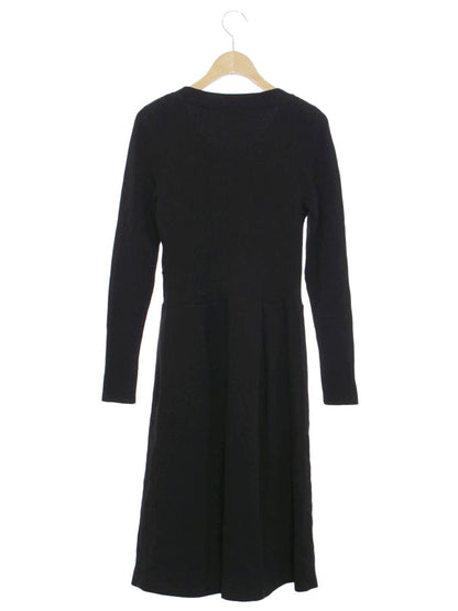 トゥービーシック UMF93-810-09 ワンピース 40 ブラック ニット グログランテープ リボン ITV37QZWPSF6