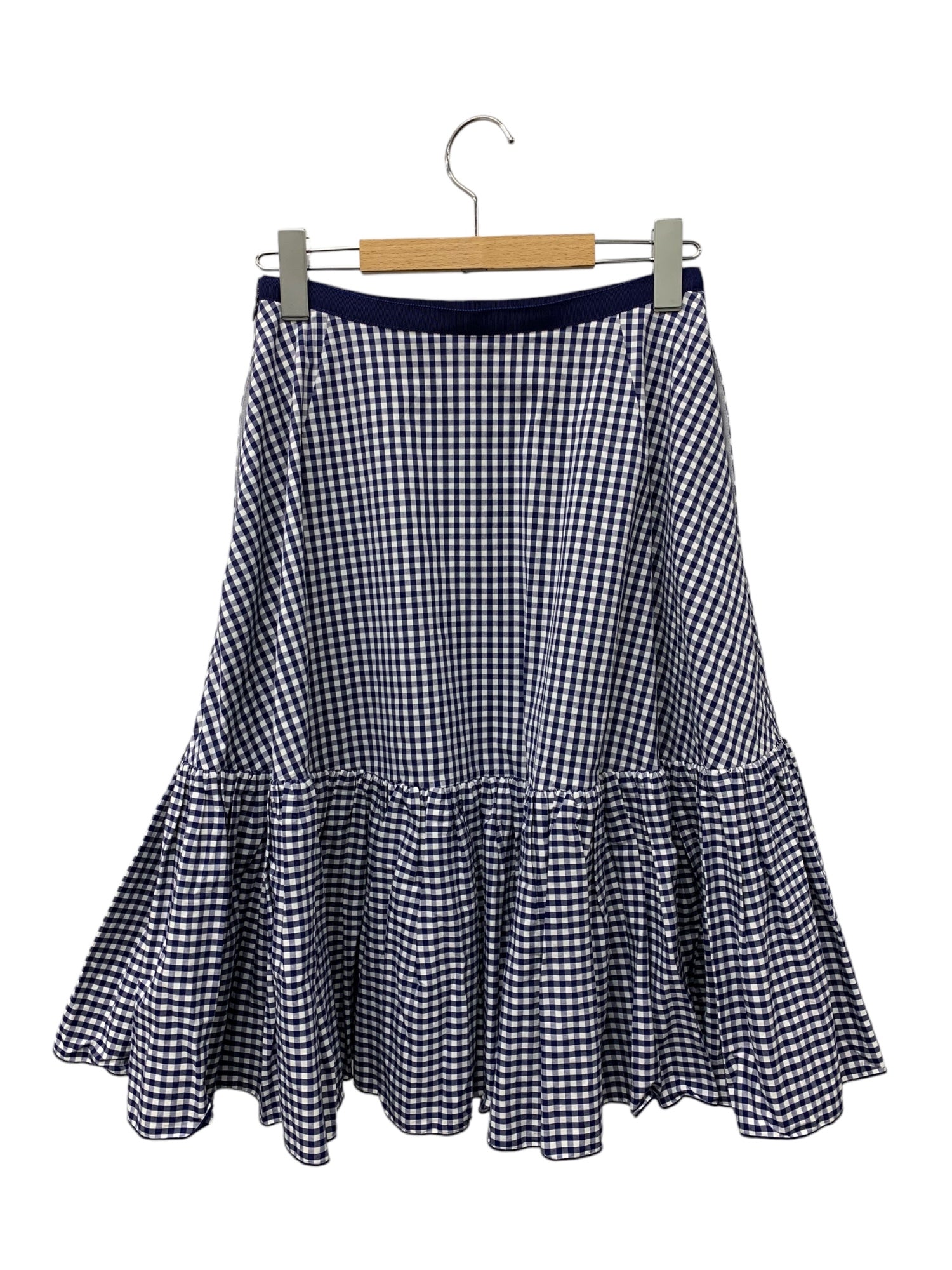 フォクシーニューヨーク Skirt Daffodil 40089 スカート 38 ブルー ギンガムチェック | 中古ブランド品・古着通販ビープライス