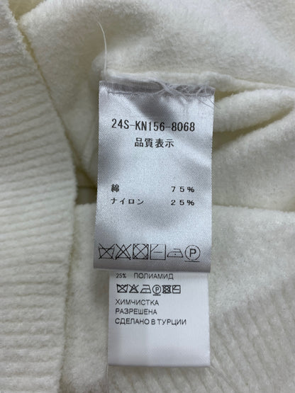 パトゥ 24S-KN156-8068 ニット S ホワイト コットン ジャカード ITY8B70JZGOH