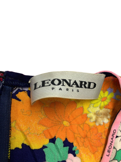 レオナール 0470072 ワンピース 38 マルチカラー フラワープリント IT78CRMU4EA0