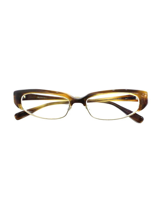 オリバーピープルズ Flux メガネ ブラウン コンビフレーム フルリム ブロウ IT8M8GL8THVL 【SALE】