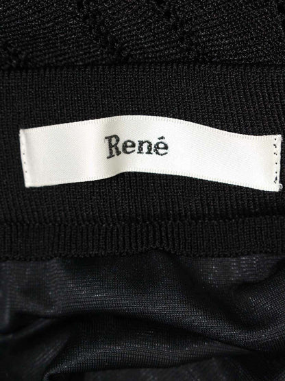 ルネ 6712620 スカート 38 ブラック ニット フレアー ITWKLXDUNZAE 【SALE】