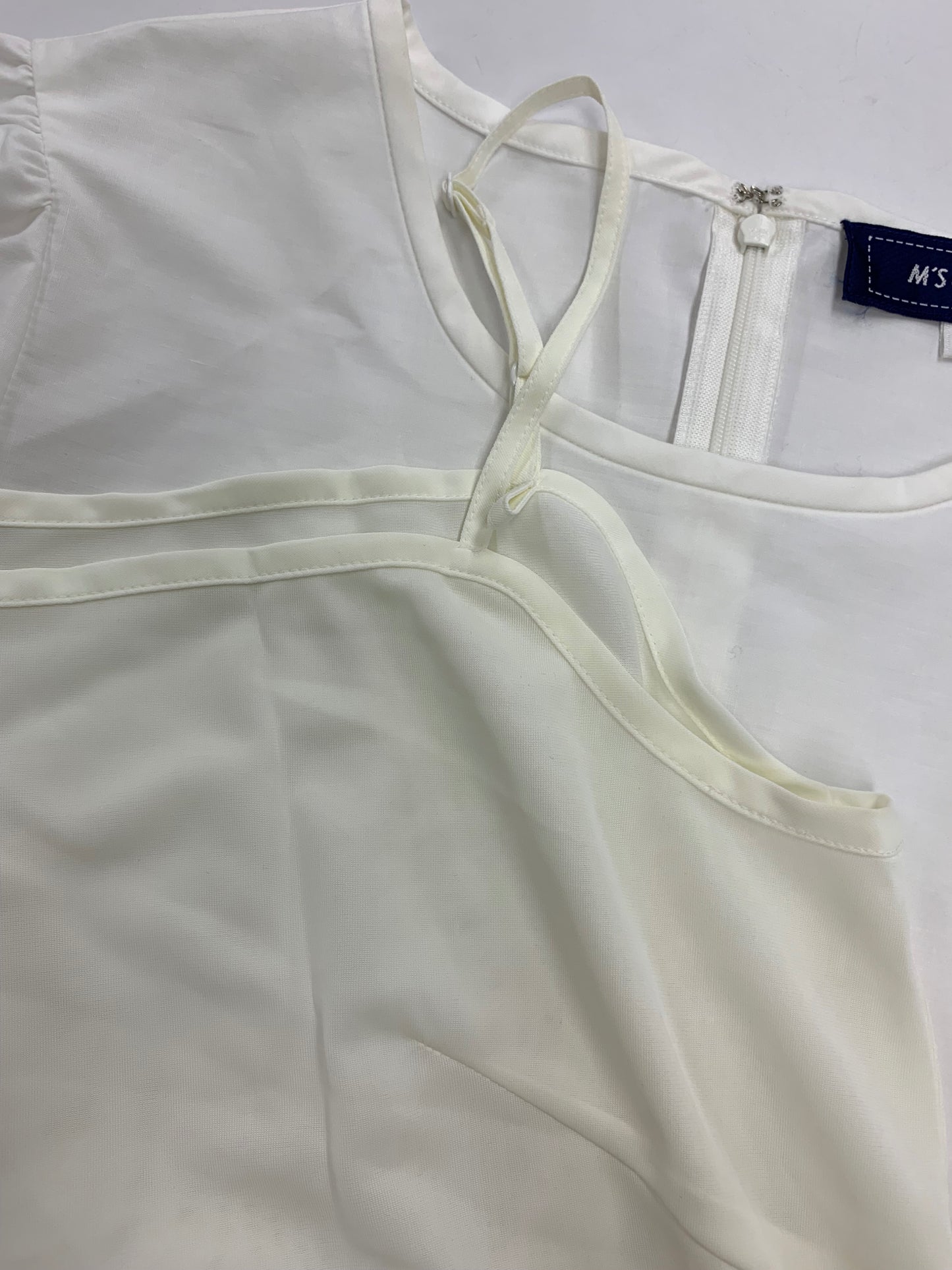 エムズグレイシー 110321 ブラウス 40 ホワイト リボンモチーフレースブラウス IT2V3WSEGVN1