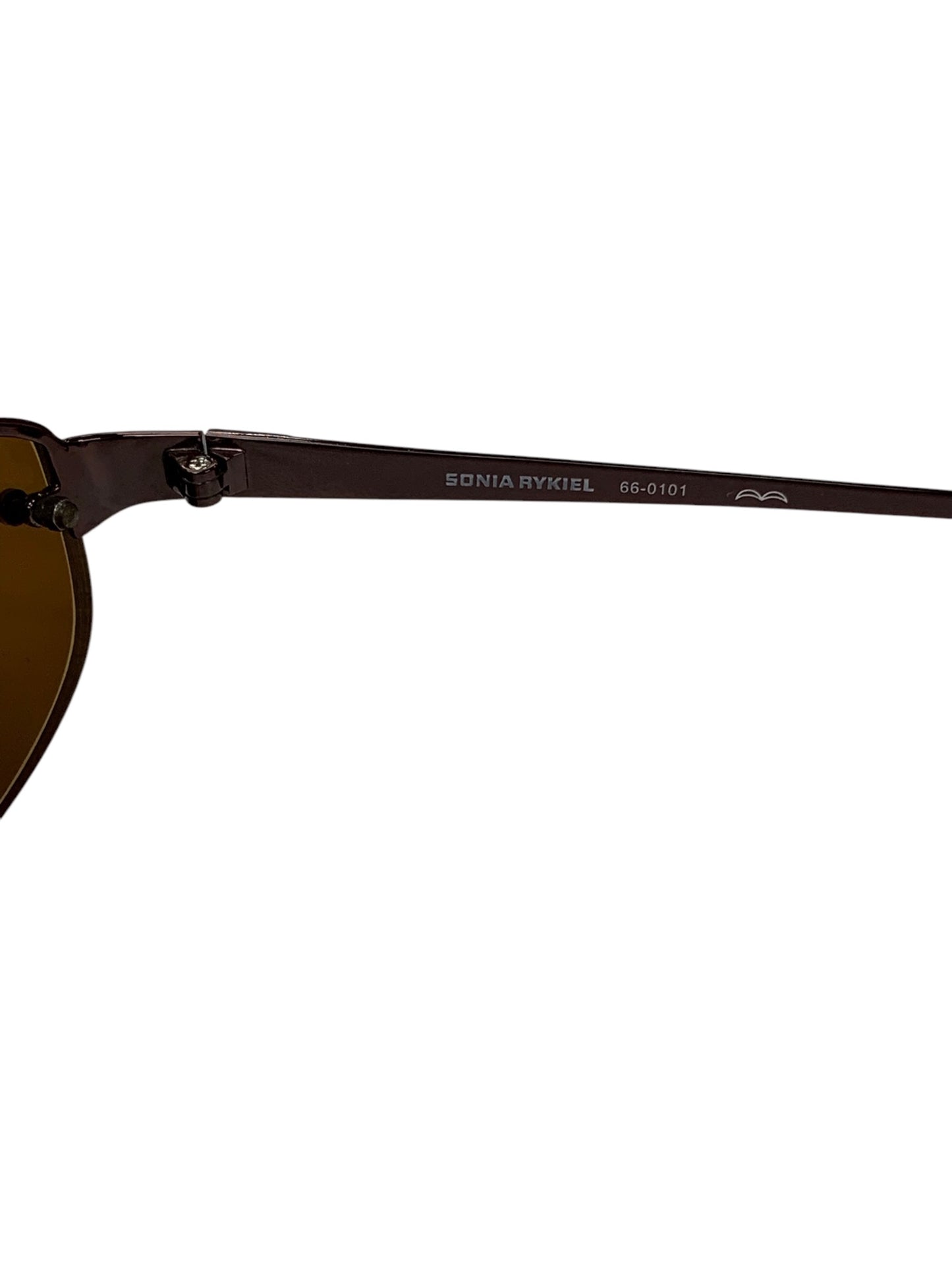 ソニアリキエル 66-0101 サングラス ワインレッド メタルフレーム ハーフリム オーバル ITG0QVNOVPT7