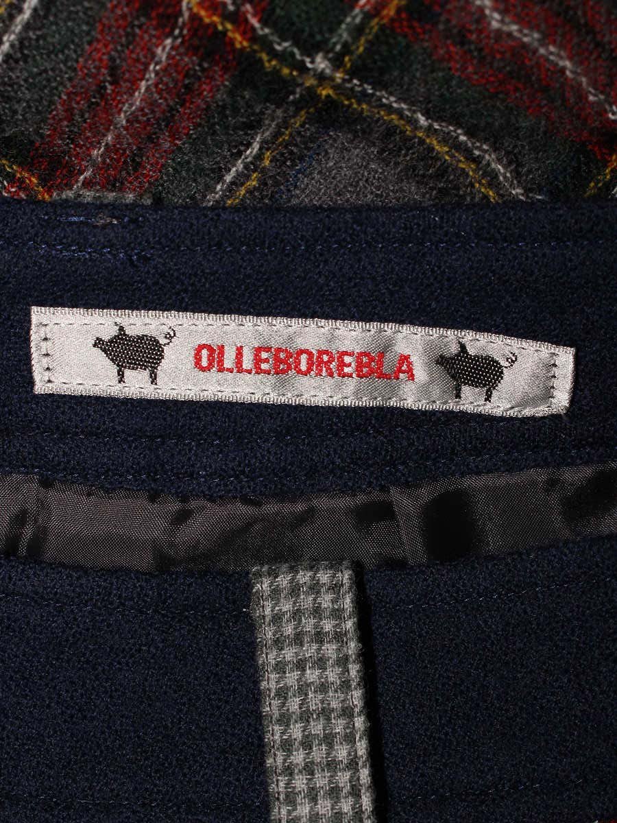 アルベロベロ 417095 スカート F グレー パッチワーク チェック柄 ウール IT2T2EL07IKO