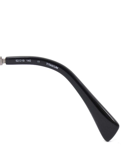 ヨウジヤマモト 19-0021-2 メガネ ブラック/シルバー コンビフレーム フルリム サーモントブロー ウェリントン ITXDMPARFO4C