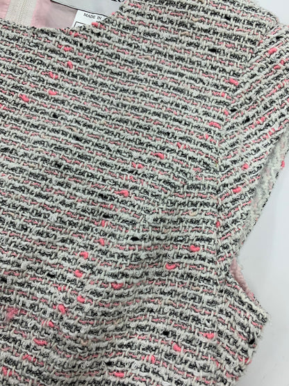 ルネ TISSUE 6416257 ワンピース ドレス 36 グレー ツイード ITSTZNXEJMNO