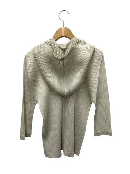 プリーツプリーズイッセイミヤケ PP03-JC101 トップス 3 グレー フード プリーツ ITFE9P2XFQL3
