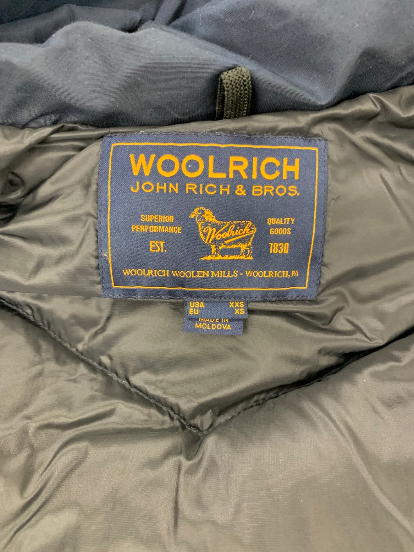 ウールリッチ 1702004 ダウンジャケット XS フォックスファー付き