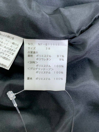 エムズグレイシー 611111 ジャンパースカート 38 ブラック リボン ITATOE4AAXVO