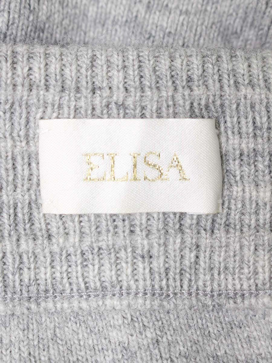エリザ 27527221 スカート  2 グレー ニット ITDUN79E47G0