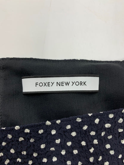 フォクシーニューヨーク Blouse Papillon 44656 ブラウス 40 ネイビー IT78B6RBZFKC