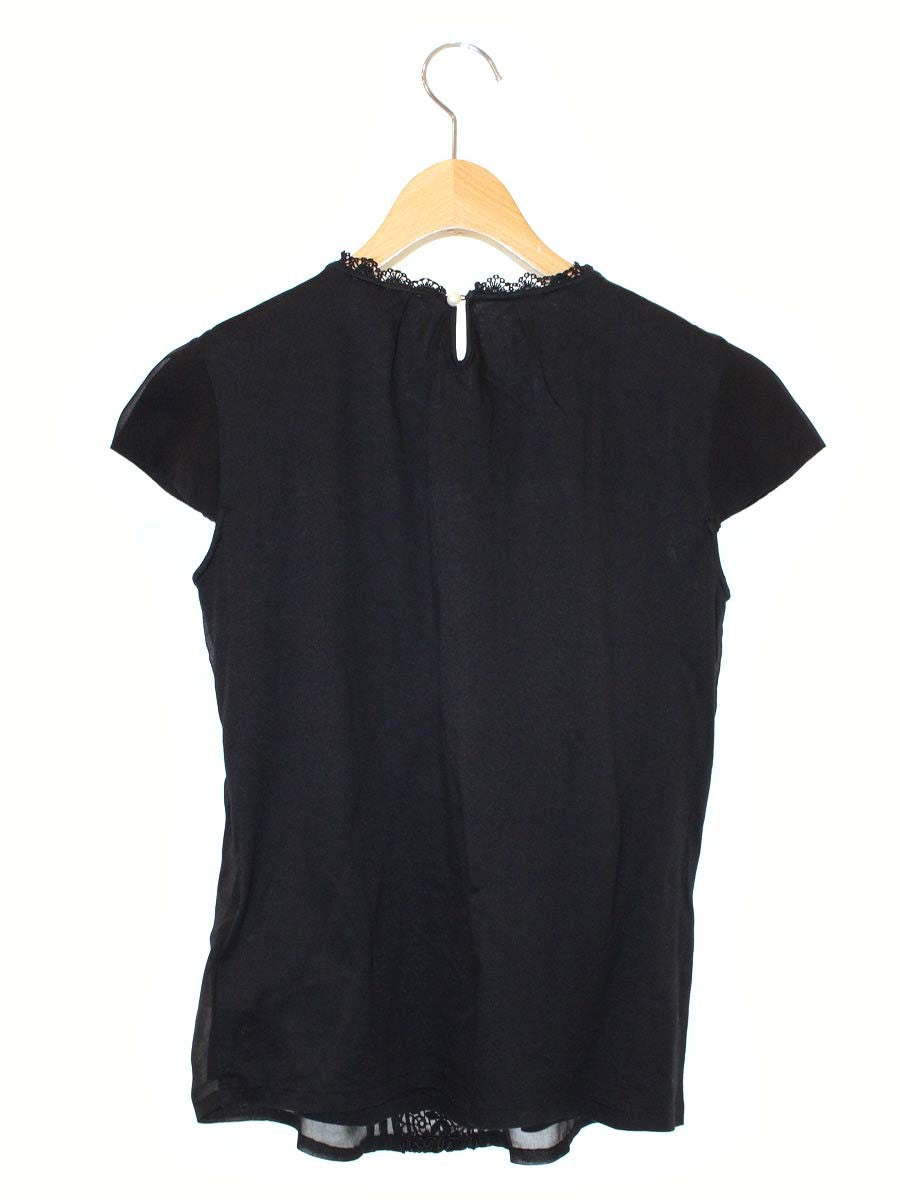 トッカ 【洗える！】SOLEIL シフォントップス KKTOSM0102 XS ブラック ITHGFQC9F9N8