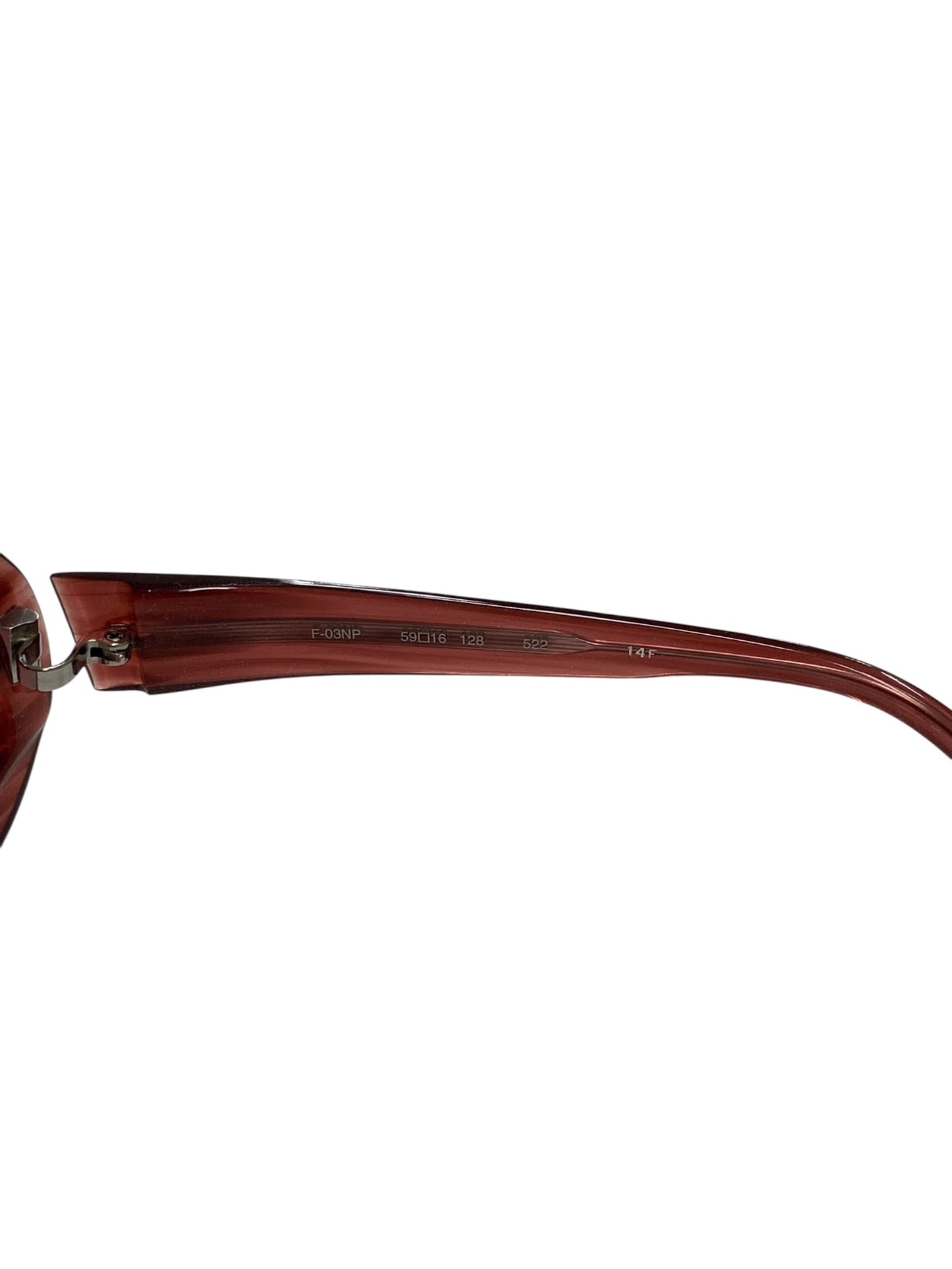 フォーナインズ feelsun F-03NP サングラス レッド フィールサン オーバル ラメ IT9ES4E4VBK0